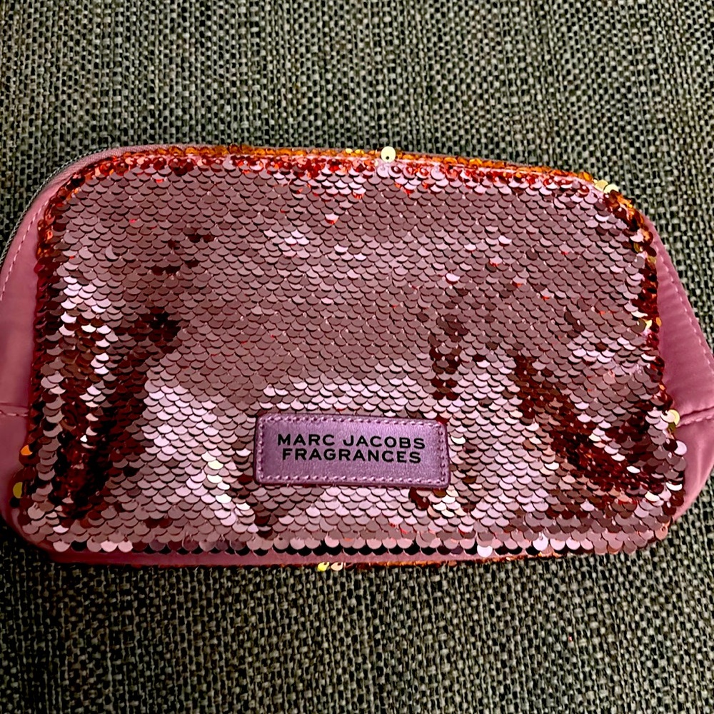 Marc Jacobs Pink Sequin Perfume/Make Up bag